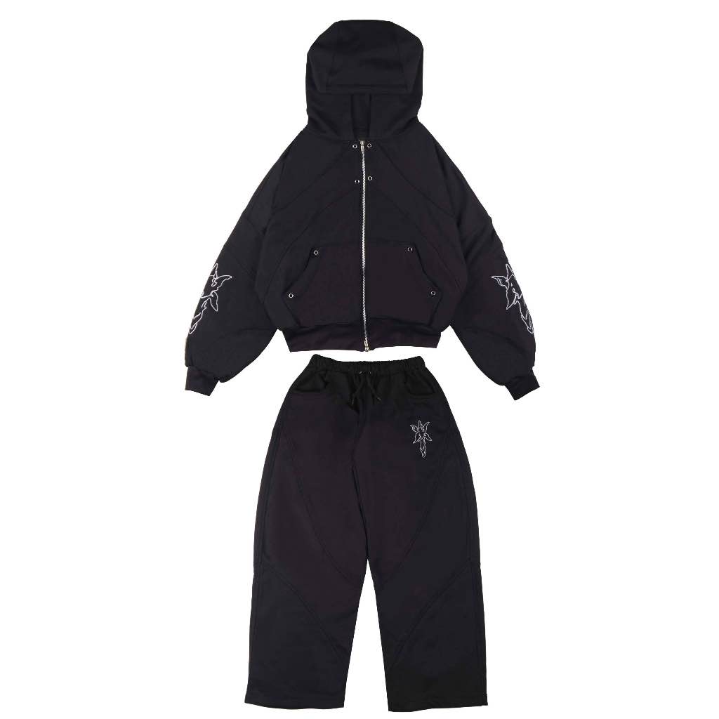 Amertanslook Onyx One Set - Boxy Cut Black Unisex