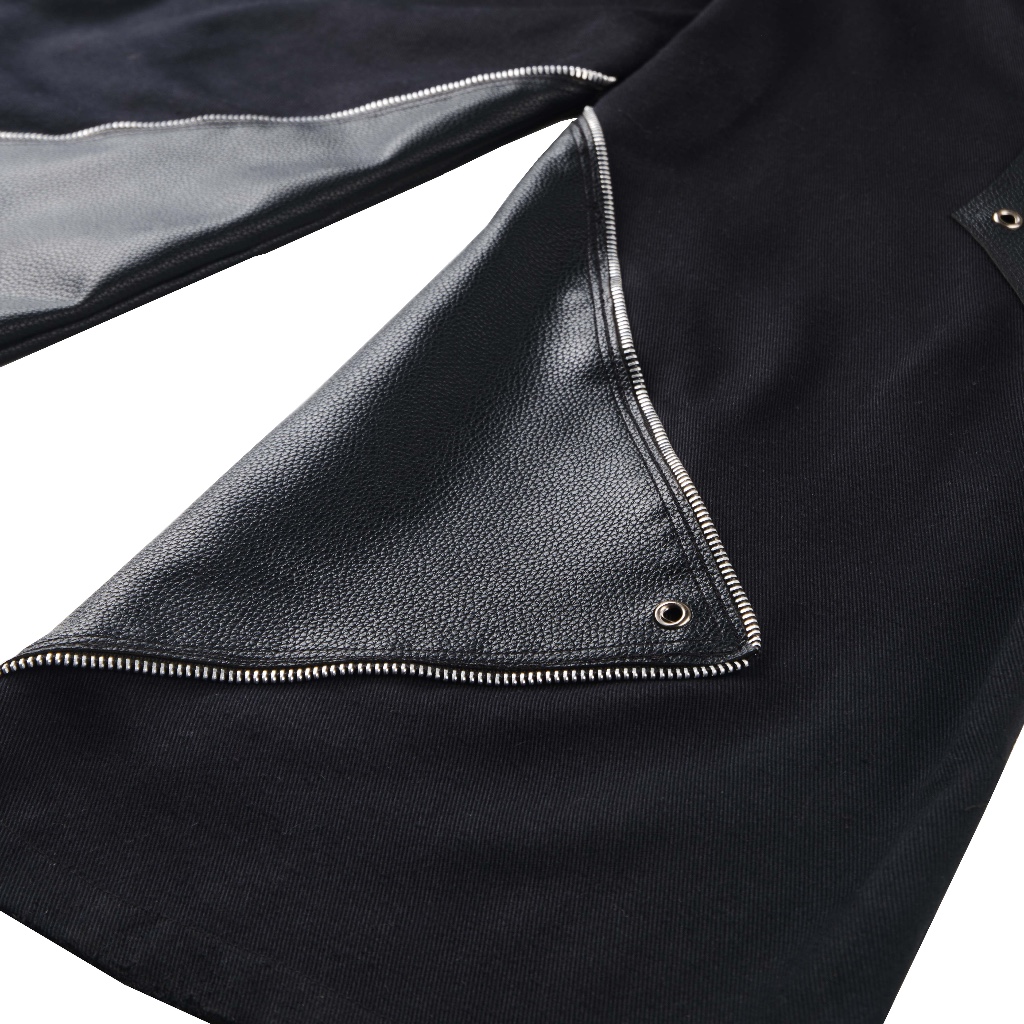 Amertanslook Void Leather Pants - Loose Cut Black Unisex