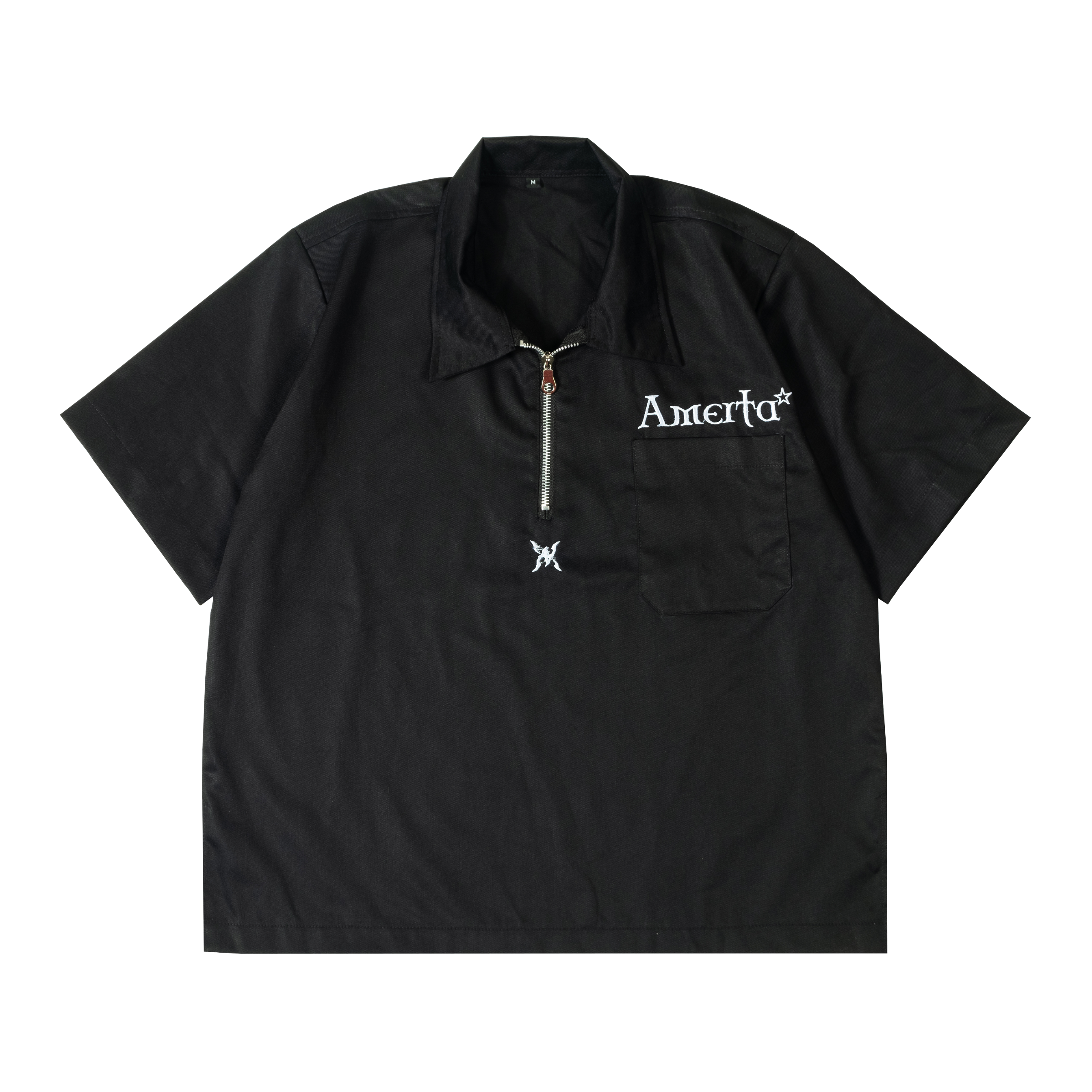 Workshirt Black Angel | Hitam | Unisex - Amertan
