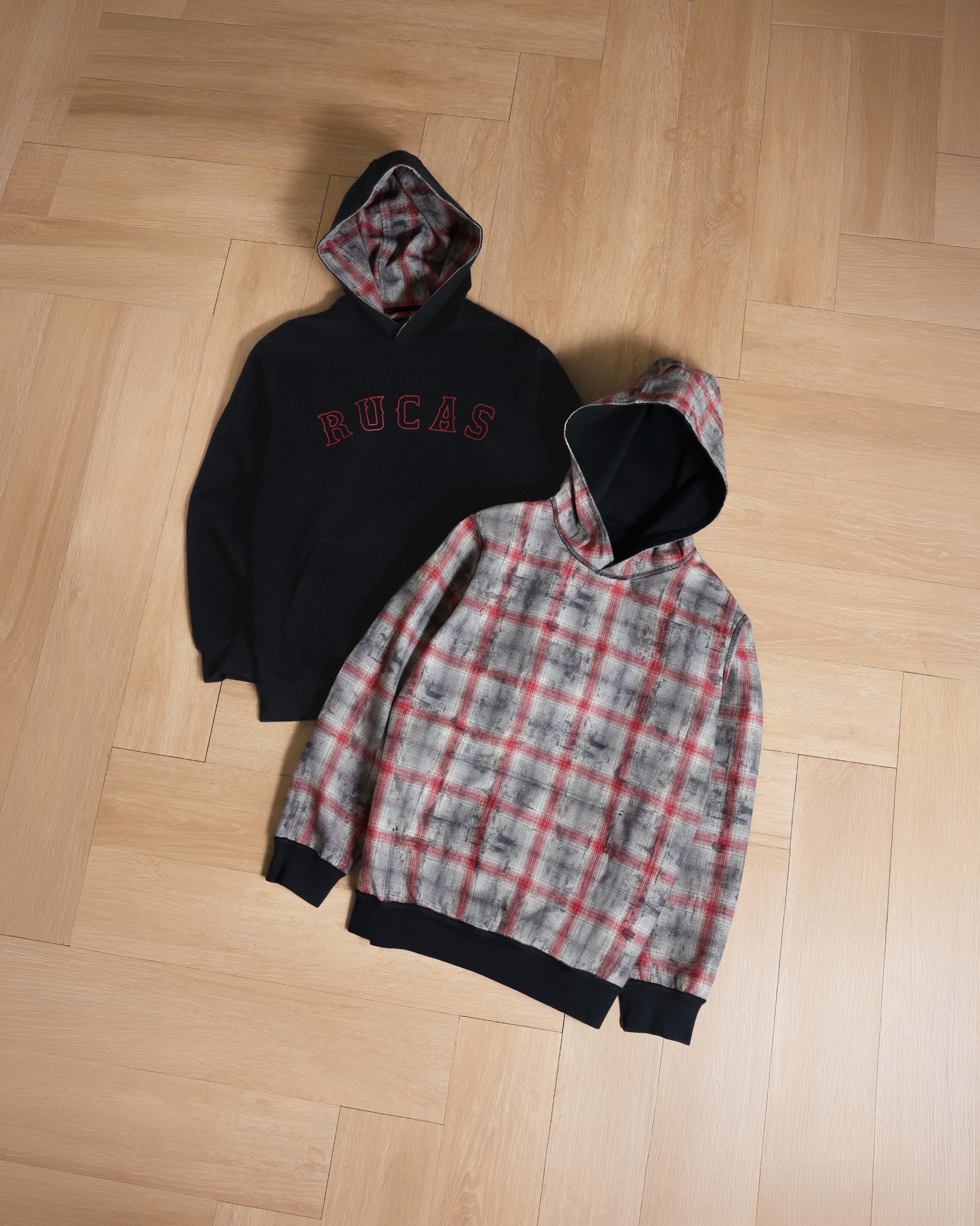 RUCAS Reversible Red Flannel Hoodie