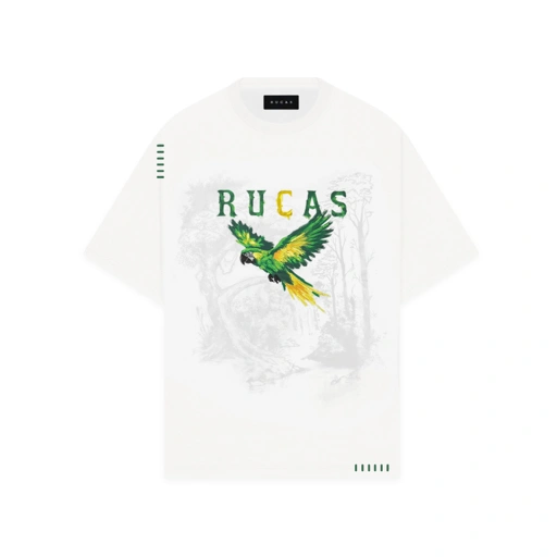 RUCAS Initial Art Painting Edition Tee - GREEN / YELLOW