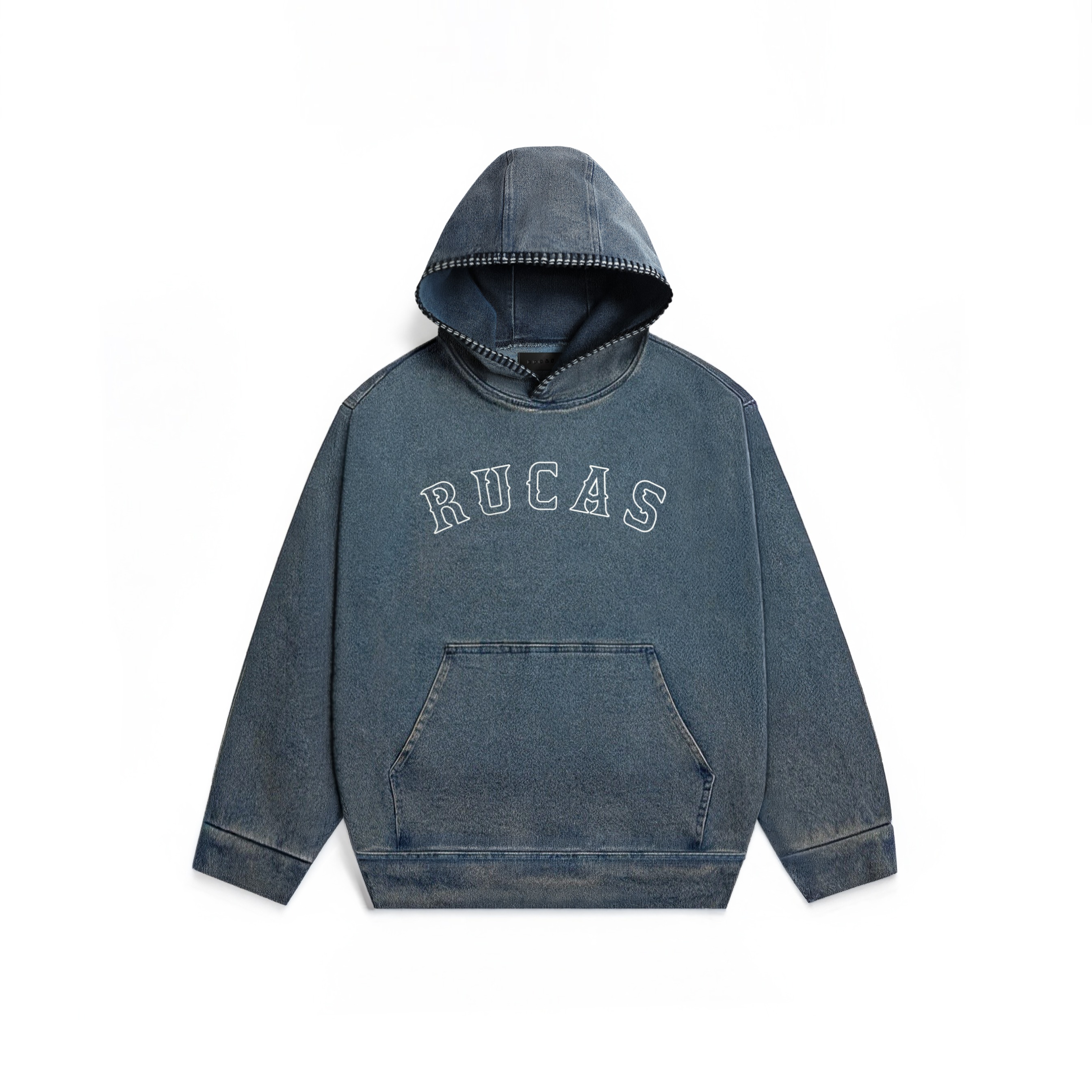 RUCAS Initial Ultra Stitch Denim Hoodie