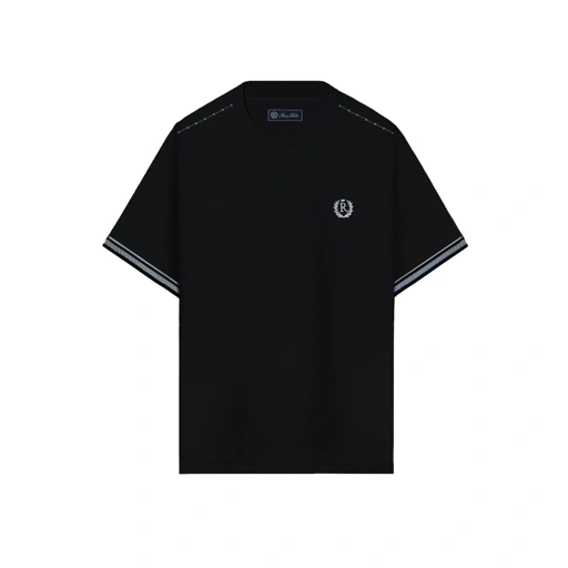 Image of RUCAS Tailor Stitch Rib T-Shirt - Black