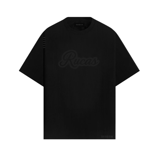 RUCAS Initial Special Material Washed Tee - Black/Grey
