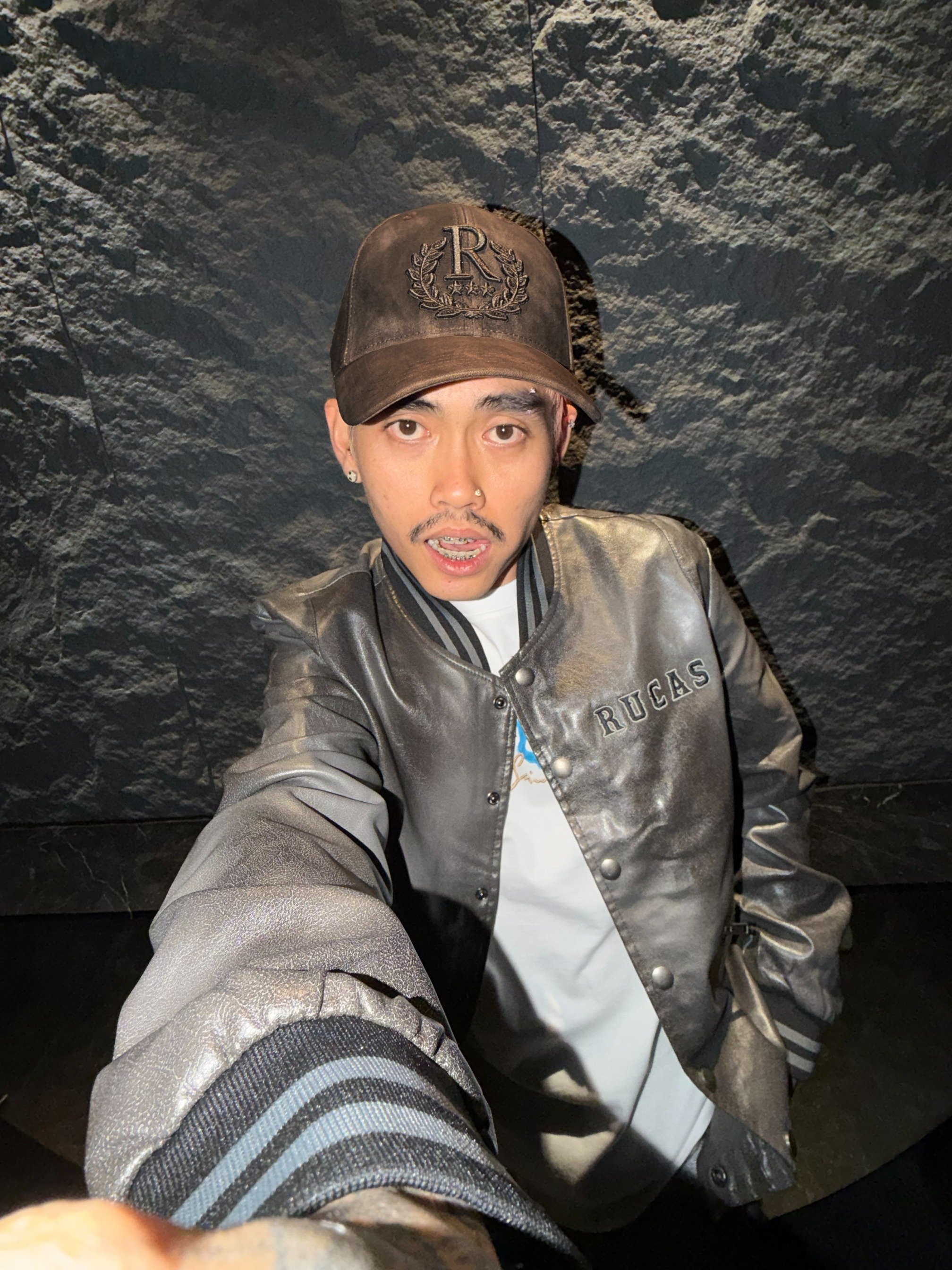 RUCAS Crown Dark Brown Leather Cap