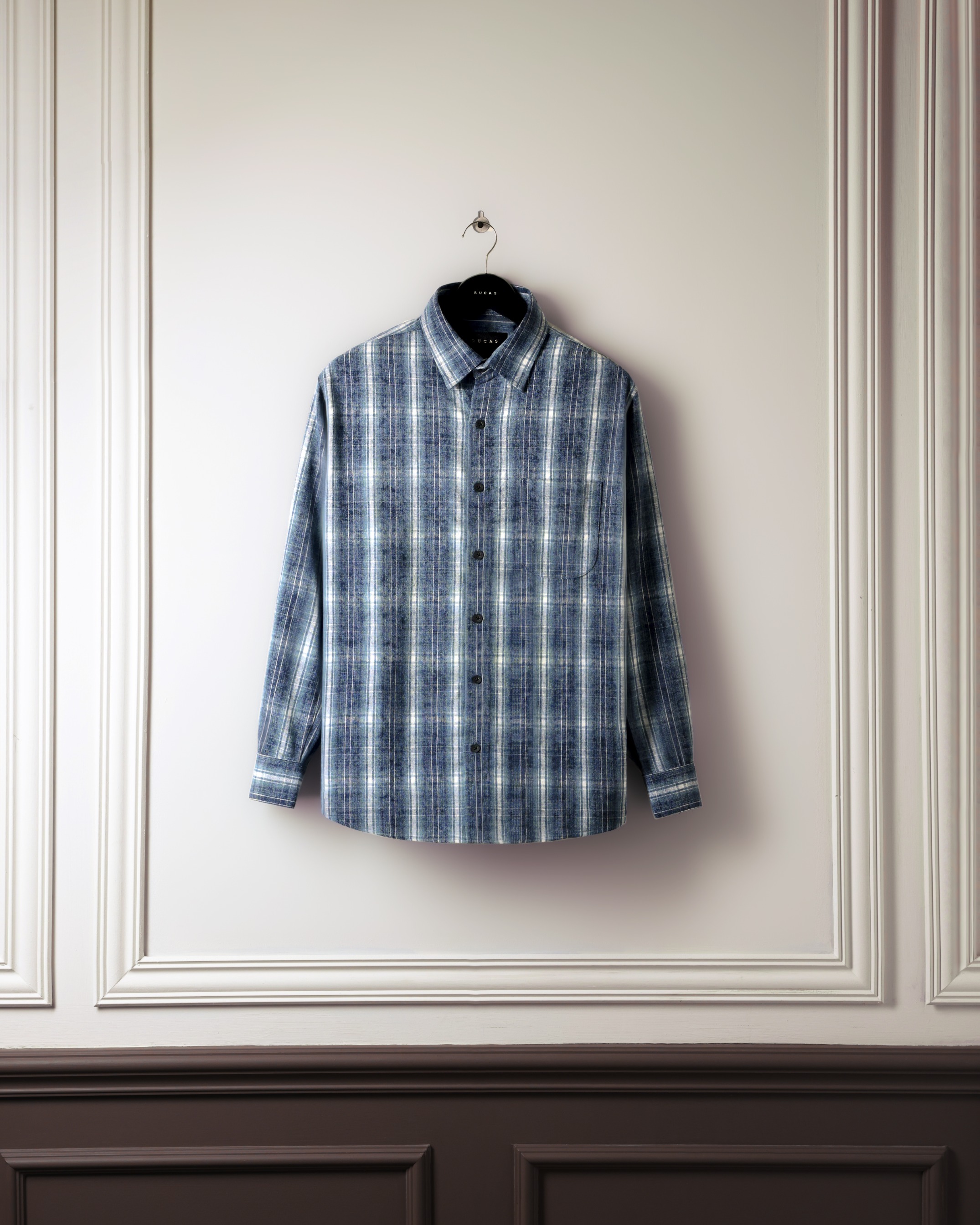 RUCAS Blue Washed Flannel Shirt