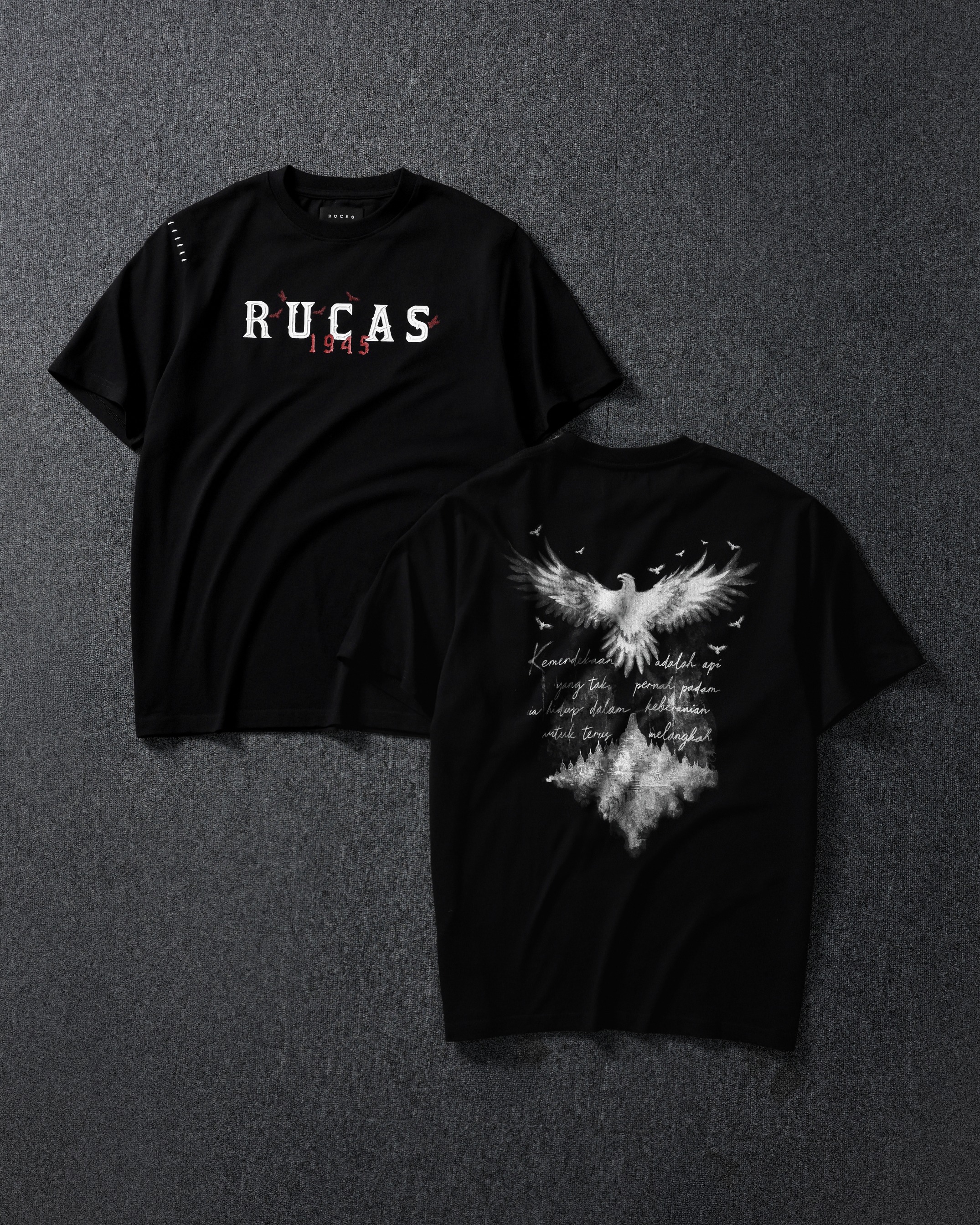 RUCAS Independence 1945 Tee - BLACK