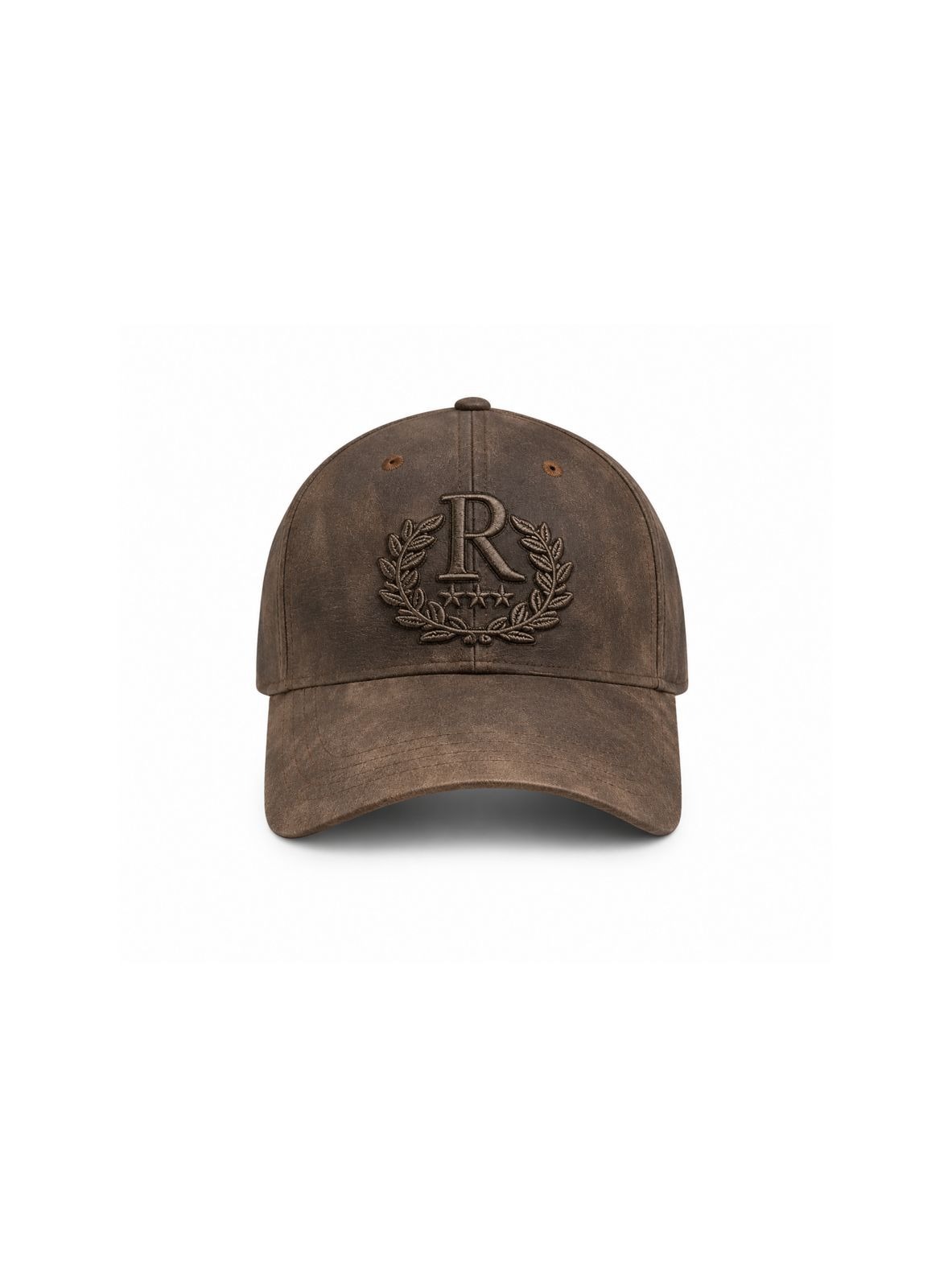 RUCAS Crown Dark Brown Leather Cap