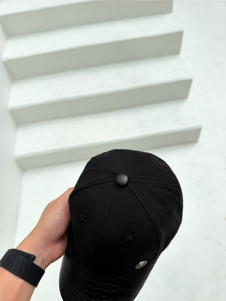 RUCAS Crown Python Leather Cap