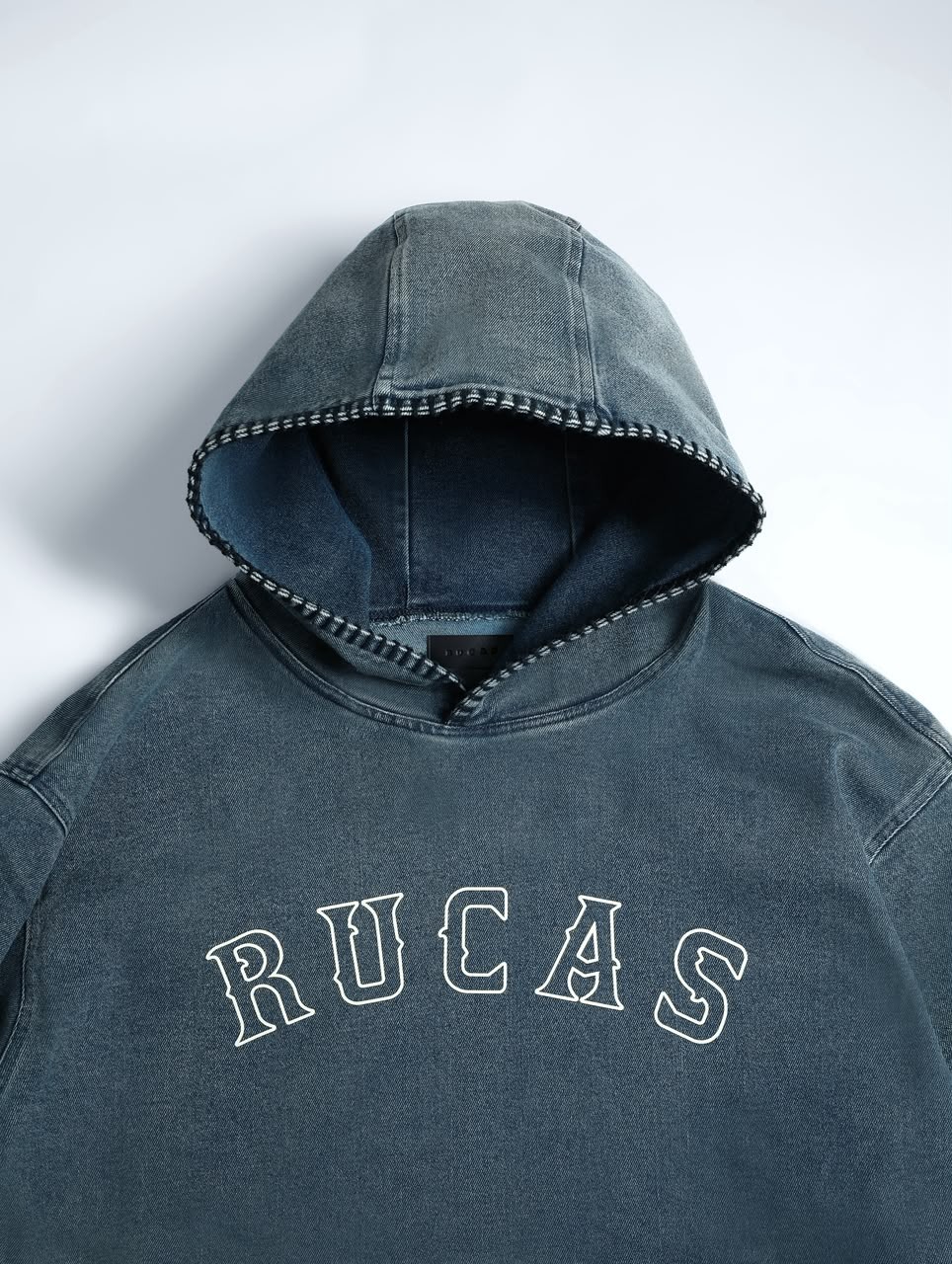 RUCAS Initial Ultra Stitch Denim Hoodie