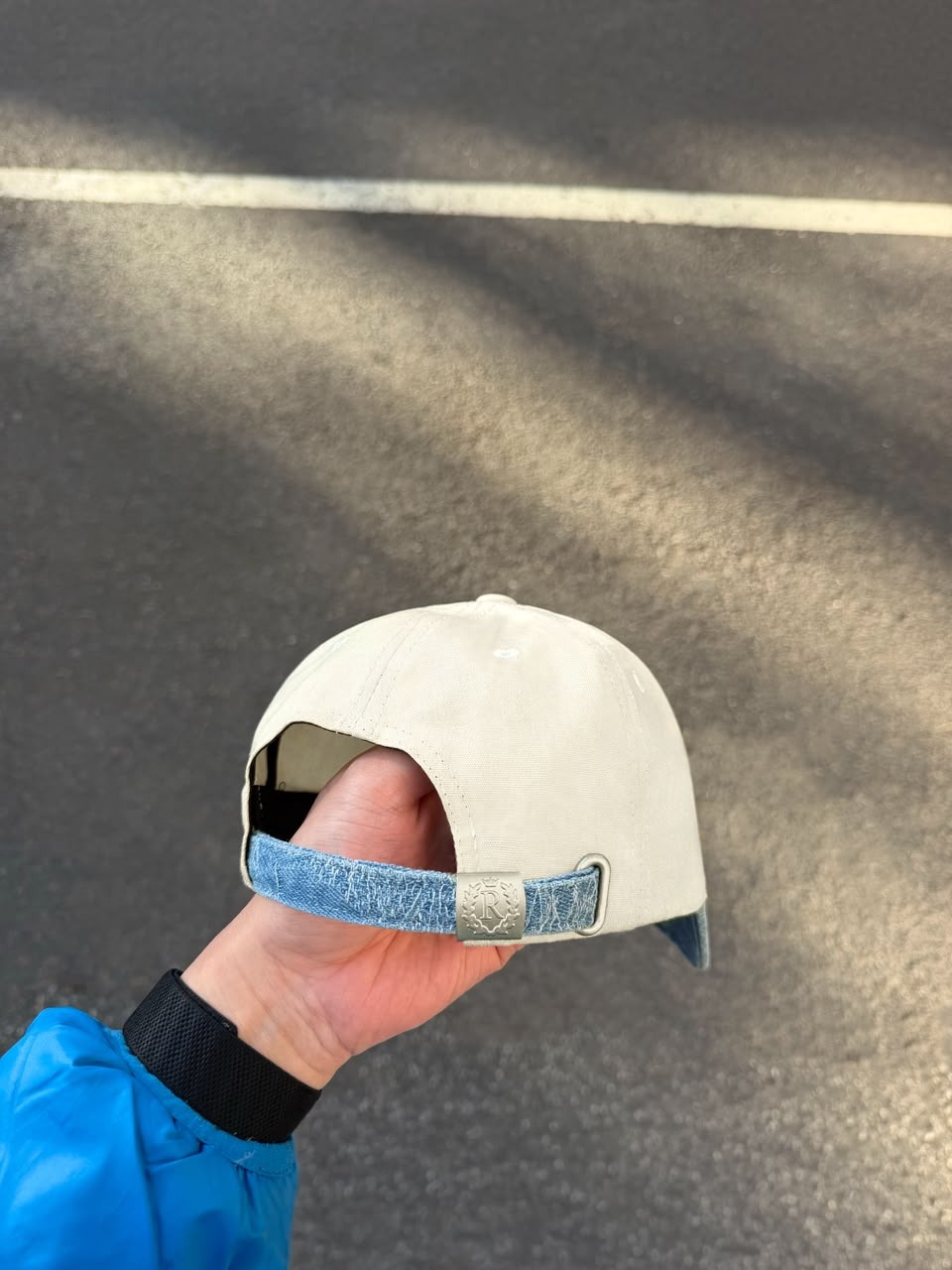 RUCAS Blue Denim Pattern Two Tone Cap