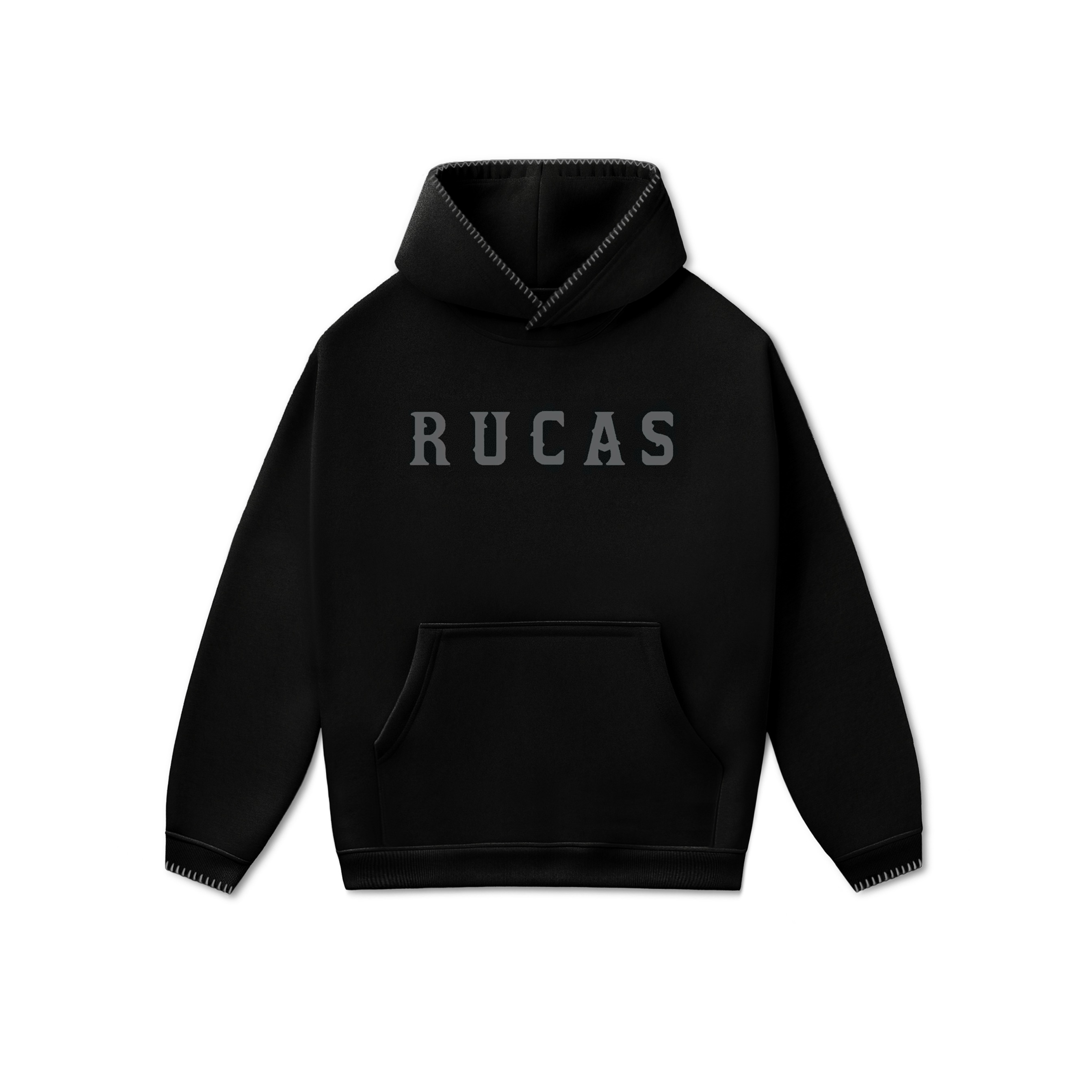 RUCAS Initial Ultra Stitch Hoodie - Grey