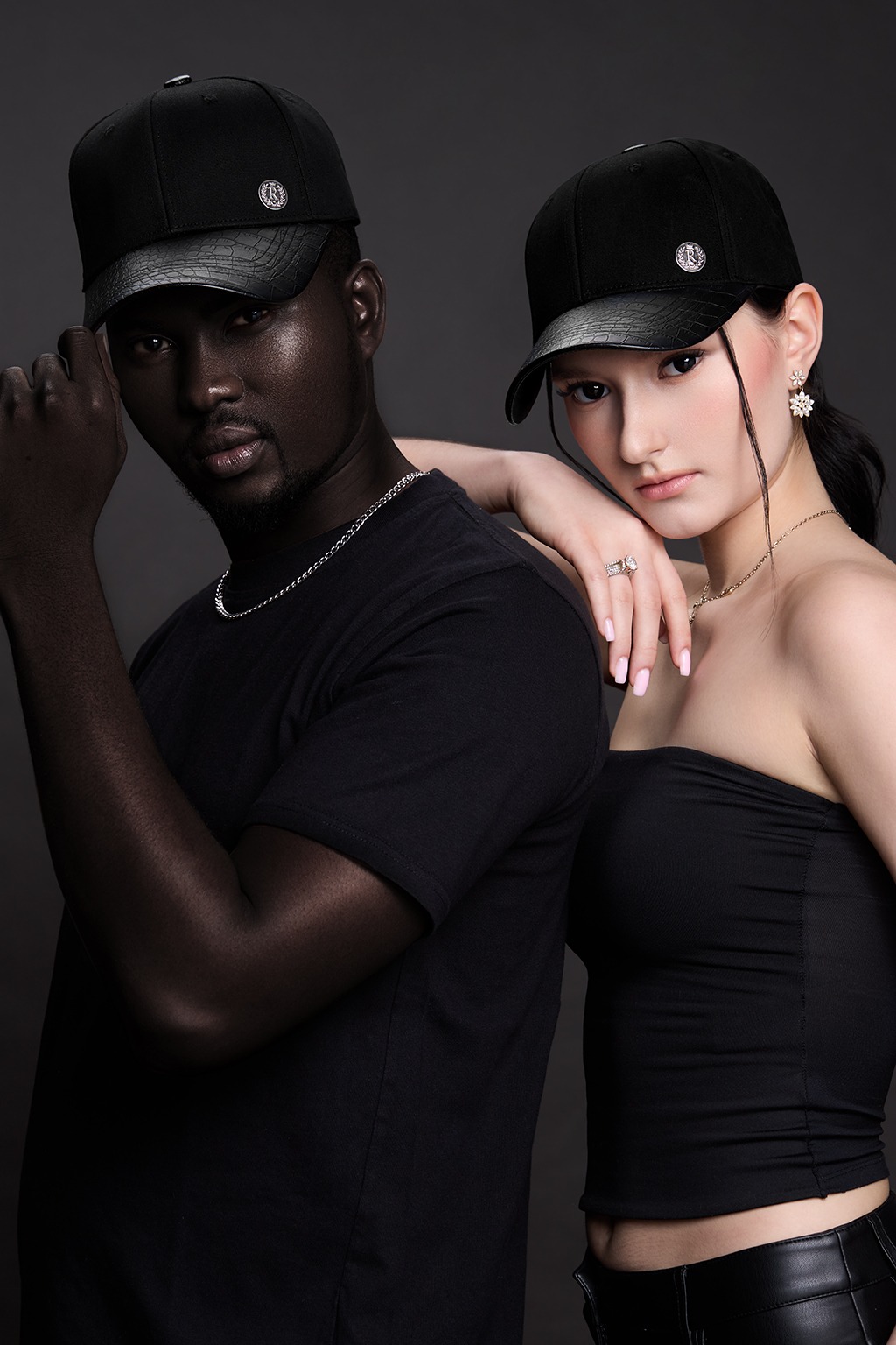 RUCAS Crown Python Leather Cap
