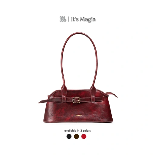 Image of MAGIA Alia Bag Redwine Leather Totebag
