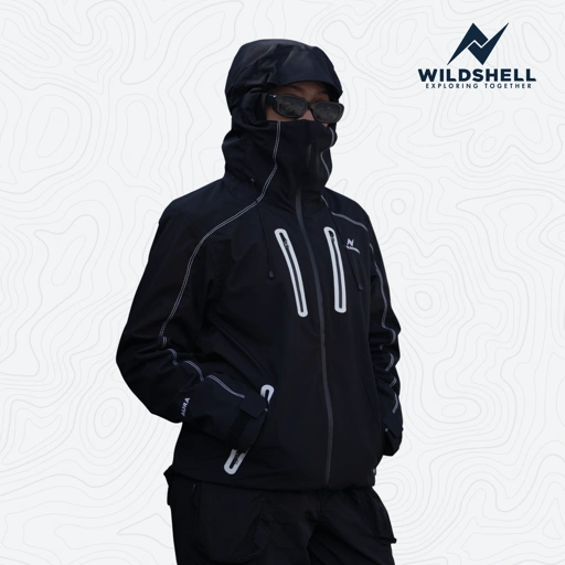 Image of WILDSHELL - Jaket Gunung Gorpcore Aura Series 100% Waterproof