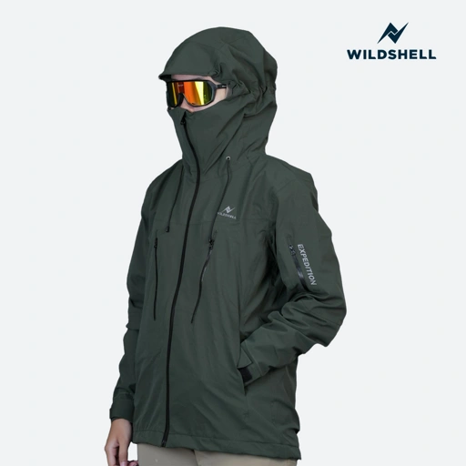 Image of WILDSHELL - Jaket Gunung Gorpcore Expedition Series 100% Waterproof