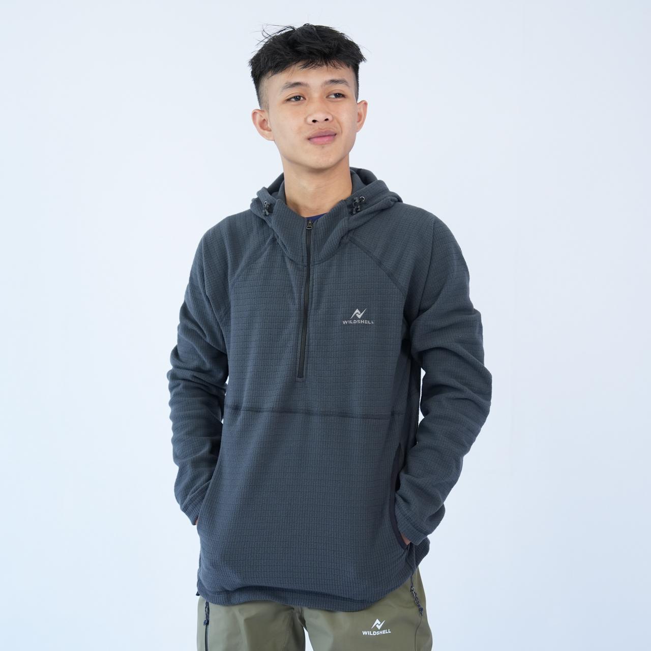 WILDSHELL- JAKET OUTDOOR MIDLAYER WILDSHELL SERIES GRANDIS FLEECE RIPSTOP MATERIAL