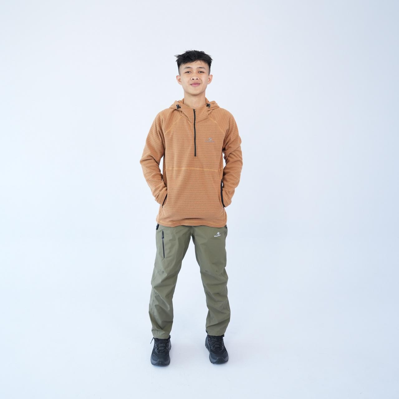 WILDSHELL- JAKET OUTDOOR MIDLAYER WILDSHELL SERIES GRANDIS FLEECE RIPSTOP MATERIAL