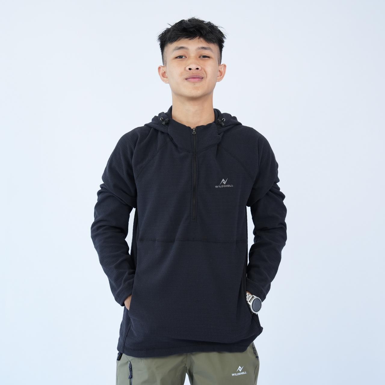 WILDSHELL- JAKET OUTDOOR MIDLAYER WILDSHELL SERIES GRANDIS FLEECE RIPSTOP MATERIAL