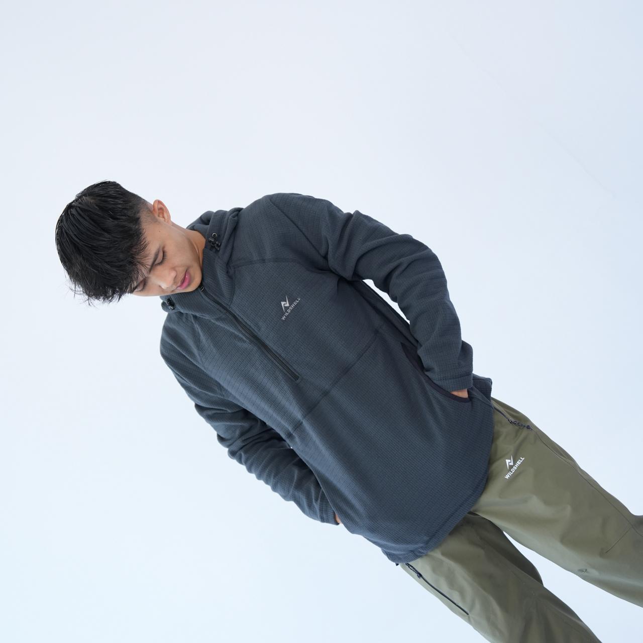 WILDSHELL- JAKET OUTDOOR MIDLAYER WILDSHELL SERIES GRANDIS FLEECE RIPSTOP MATERIAL
