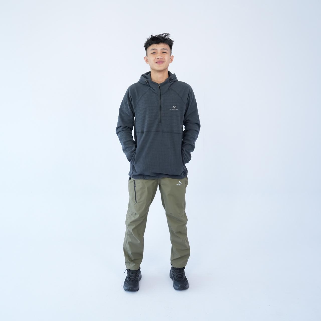 WILDSHELL- JAKET OUTDOOR MIDLAYER WILDSHELL SERIES GRANDIS FLEECE RIPSTOP MATERIAL