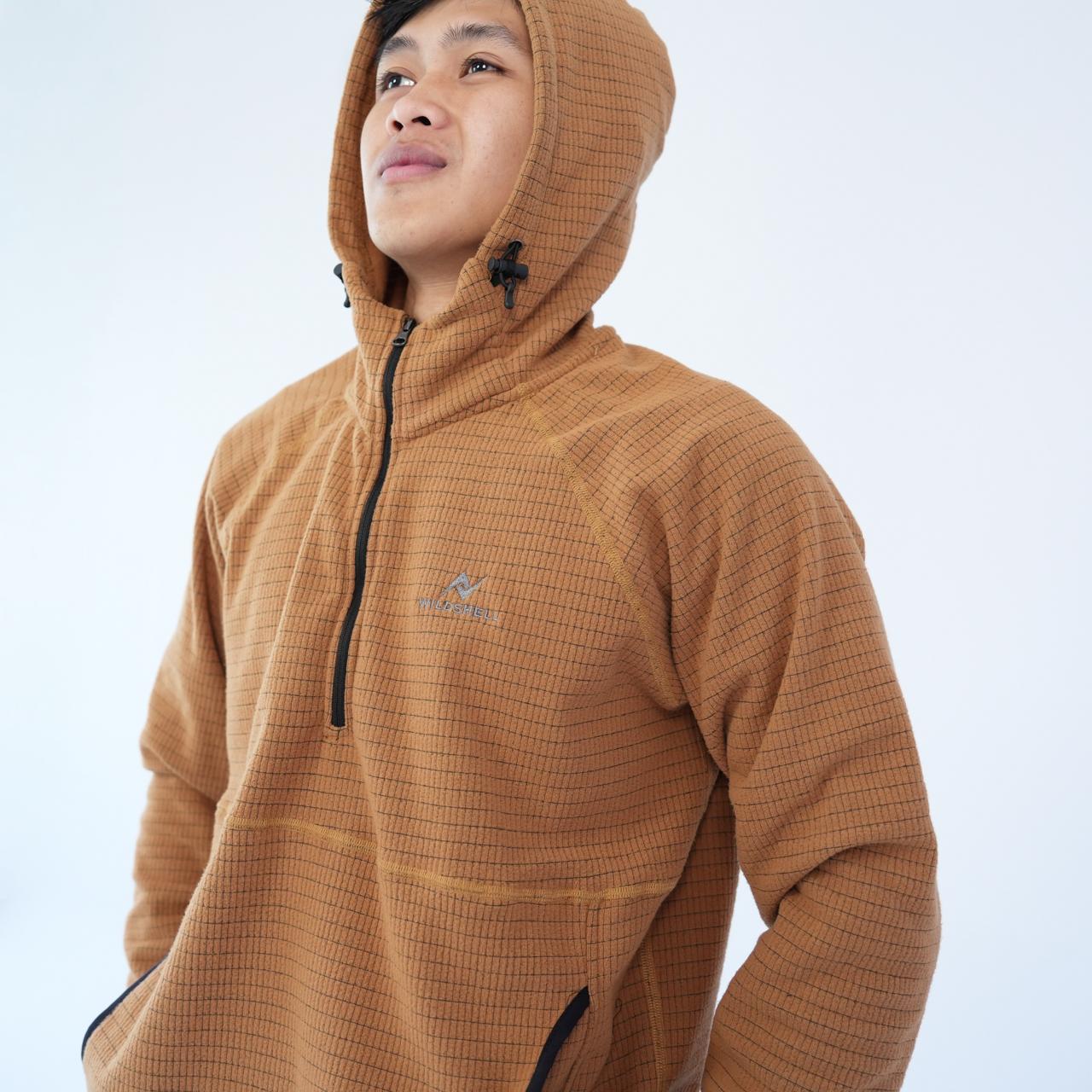 WILDSHELL- JAKET OUTDOOR MIDLAYER WILDSHELL SERIES GRANDIS FLEECE RIPSTOP MATERIAL