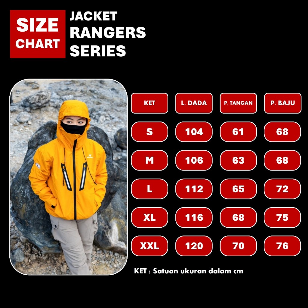 Jaket Gunung Gorpcore Ranger 100% Waterproof