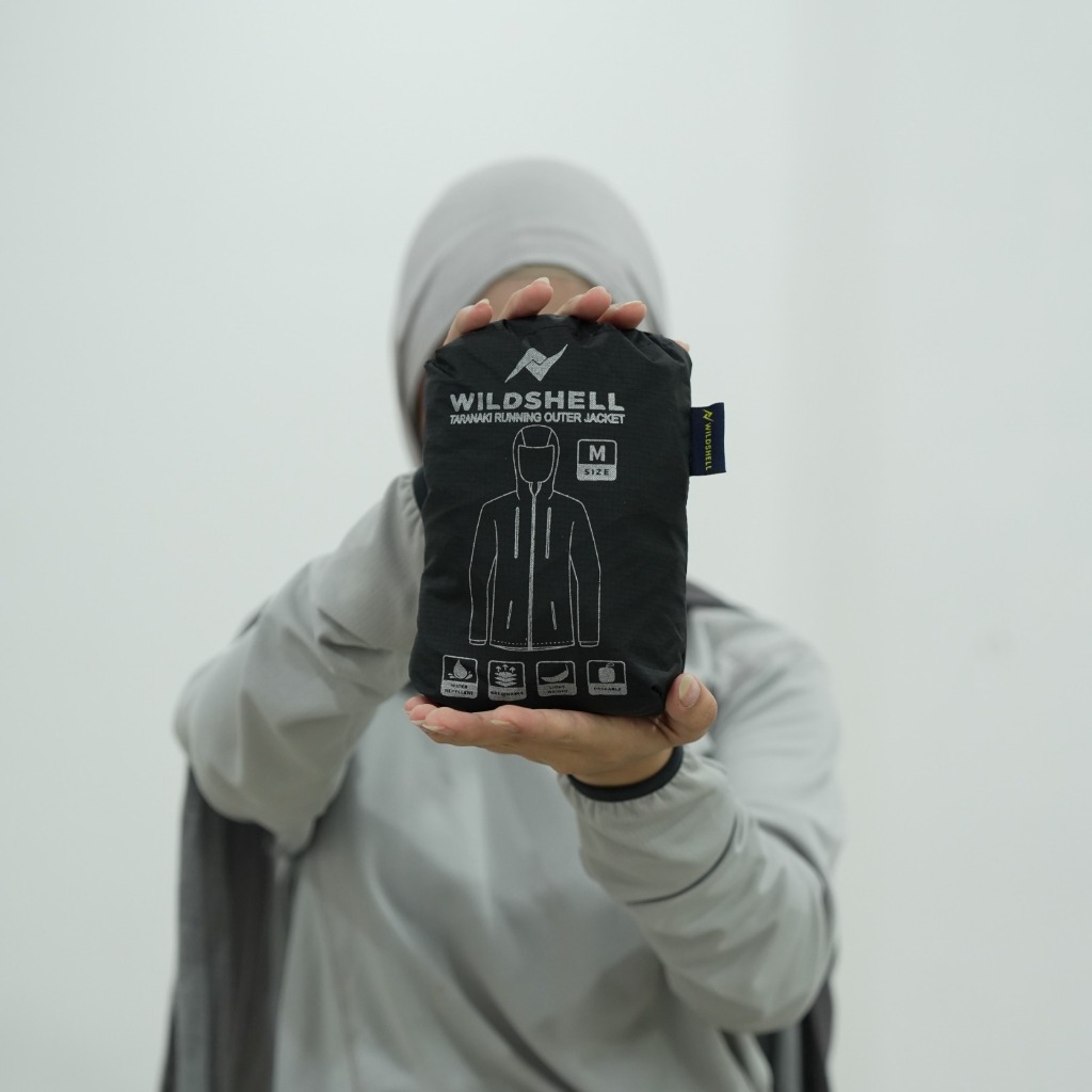 JAKET WILDSHELL TRAIL RUNNING TARANAKI SERIES 100% WATERPROOF