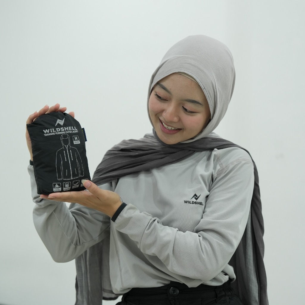 JAKET WILDSHELL TRAIL RUNNING TARANAKI SERIES 100% WATERPROOF