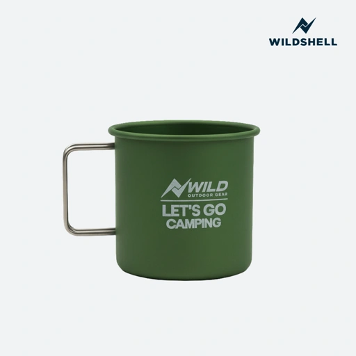 Image of WILDSHELL - Folding Aluminum Cup from Wildgear ( cangkir camping 300ml )