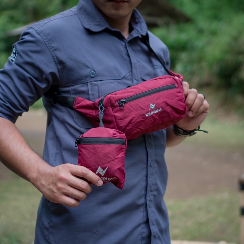TAS SLEMPANG // TRAVEL POUCH ULTRALIGHT // WAIST BAG WILDSHELL RAKATA SERIES
