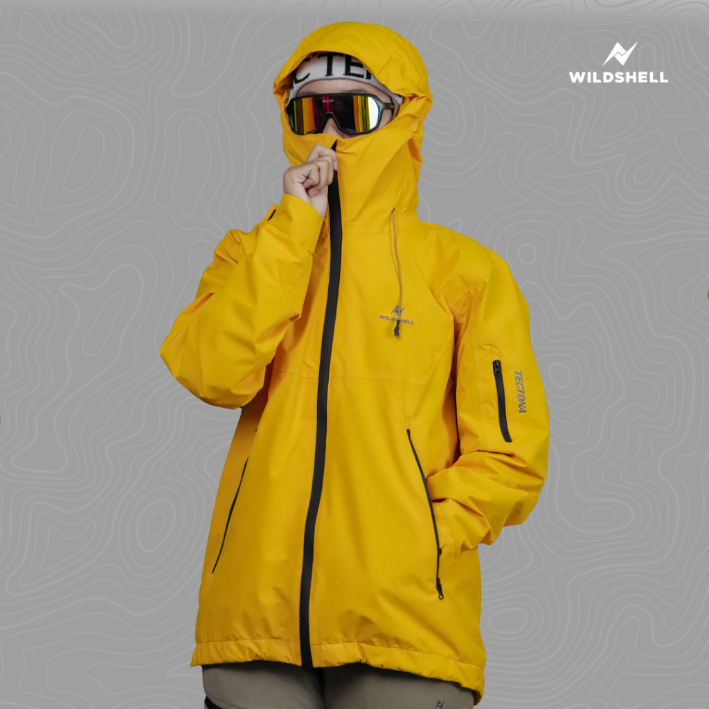 Jaket Gunung Gorpcore Tectona Series 100% Waterproof dari Brand WILDSHELL