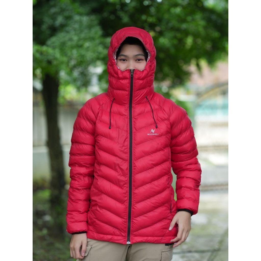 JAKET GUNUNG PUFFER GORPCORE SERIES HABEMA MERK WILDSHELL UNTUK MUSIM DINGIN