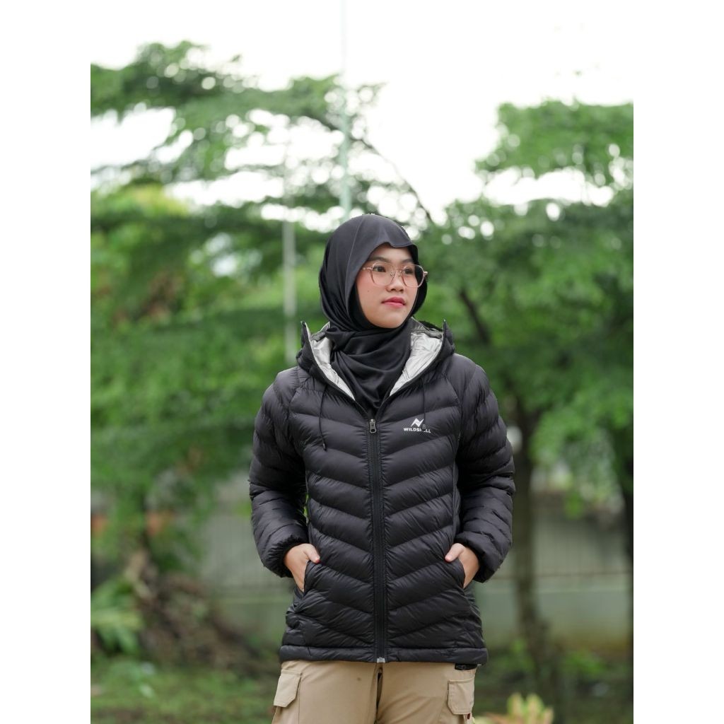 JAKET GUNUNG PUFFER GORPCORE SERIES HABEMA MERK WILDSHELL UNTUK MUSIM DINGIN