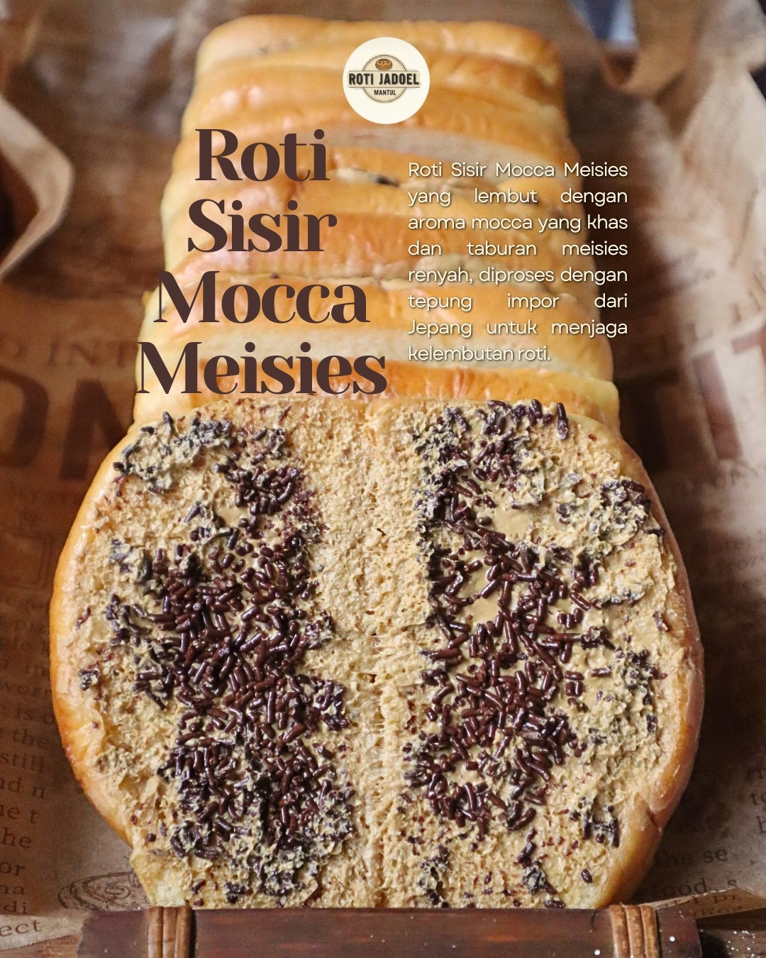 Roti Sisir Mocca Mesis