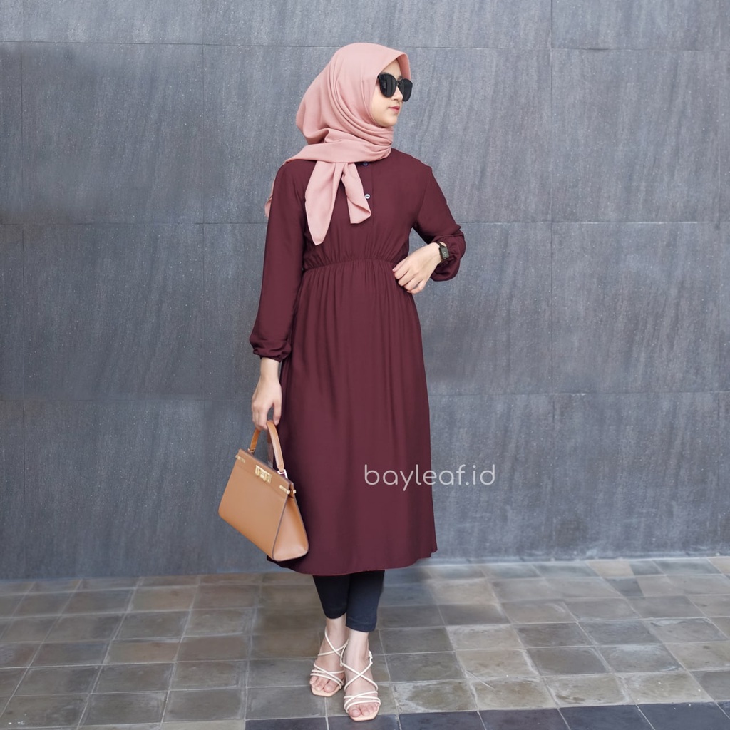 Venya Tunik Busui Wanita | Midi Dress Rayon Premium