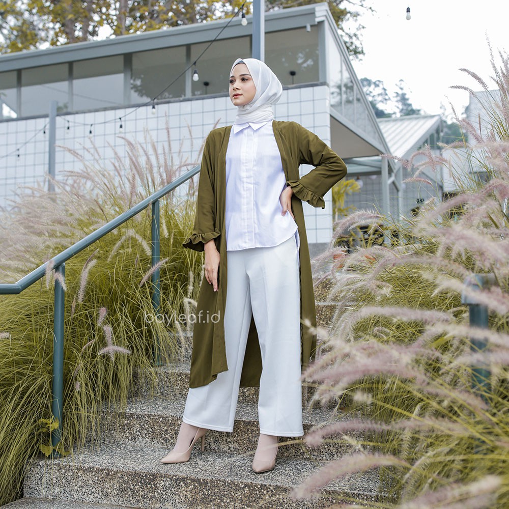 Nadine Outer Basic Lengan Ruffle