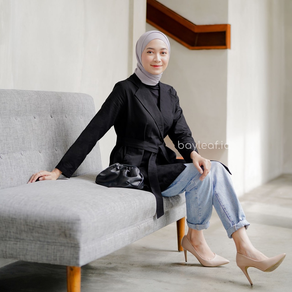 Rossa Coat Formal Casual | Blazer Wanita Material Soft Canvas