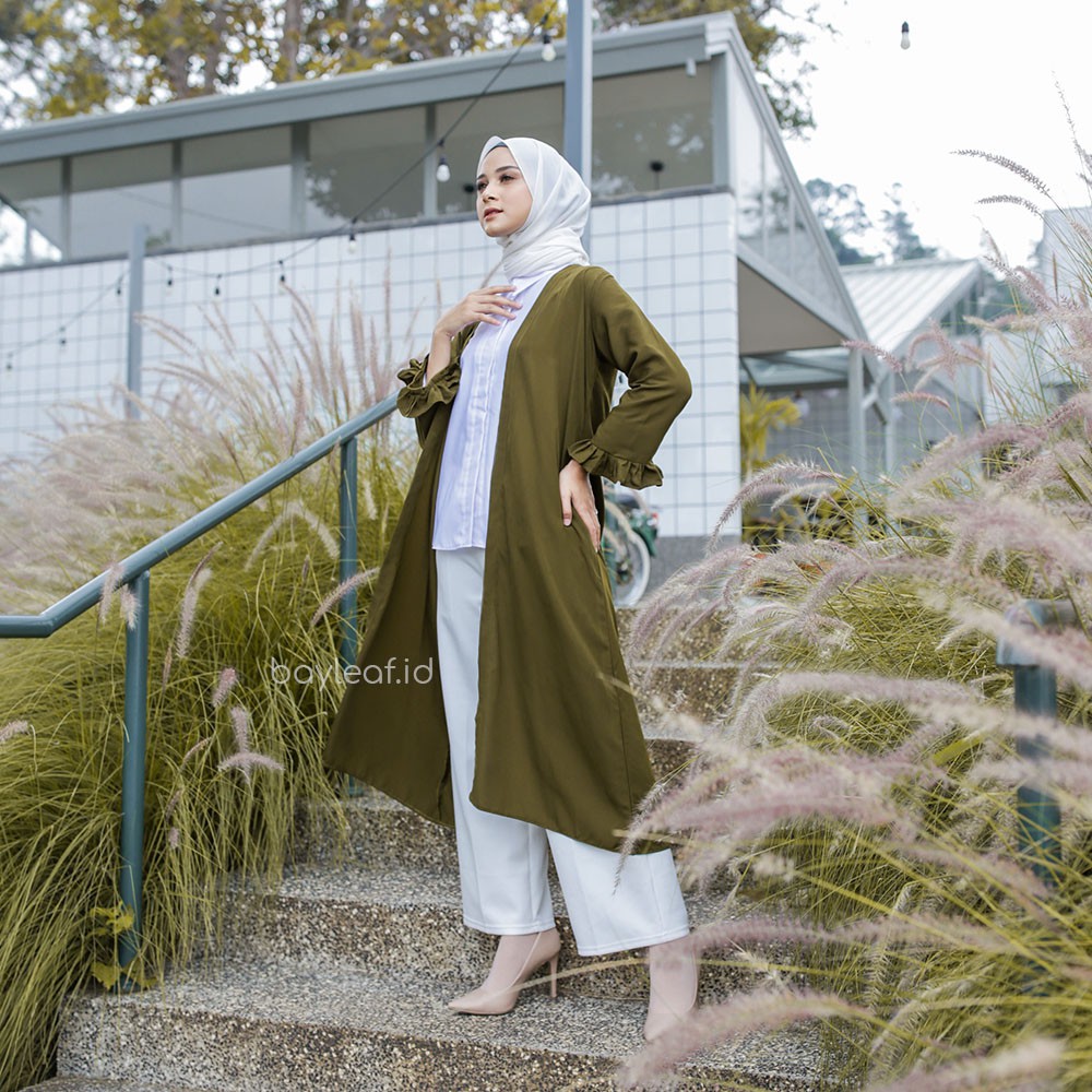 Nadine Outer Basic Lengan Ruffle