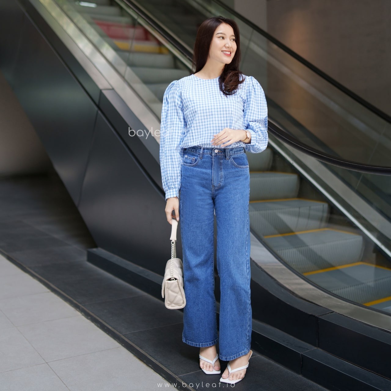  Adisty Plaid Blouse