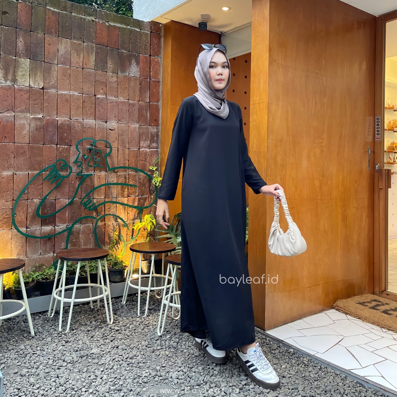 Aera Inner Maxi Dress Lengan Panjang Basic
