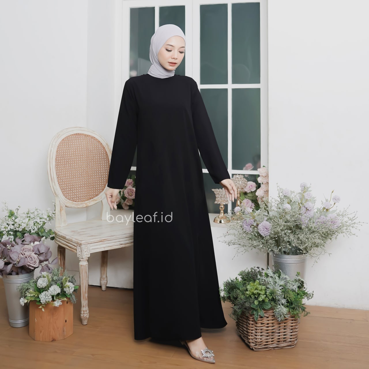 Aera Inner Maxi Dress Lengan Panjang Basic
