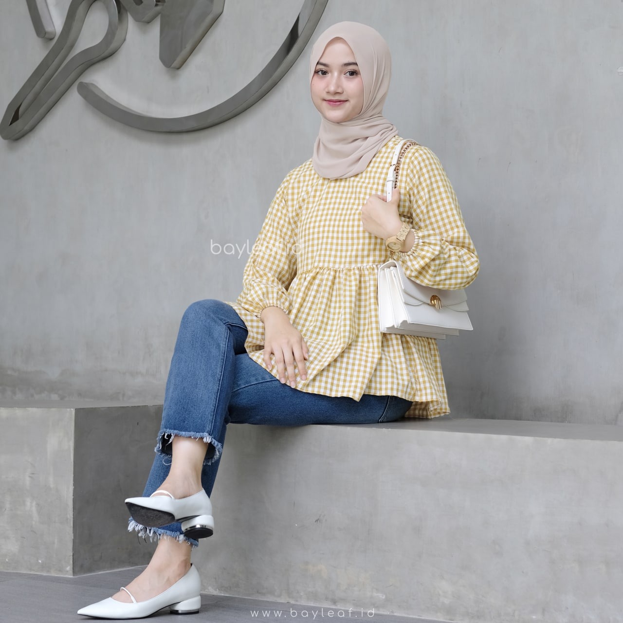 Arabele Plaid Blouse 