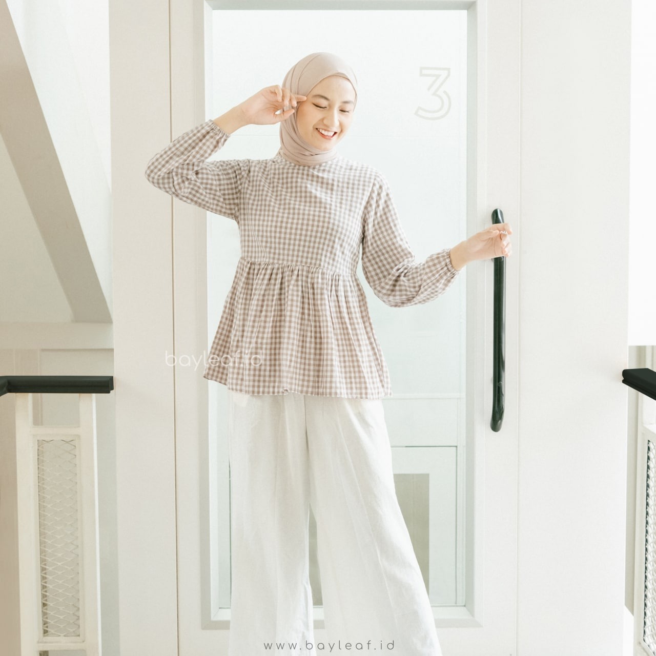 Arabele Plaid Blouse 