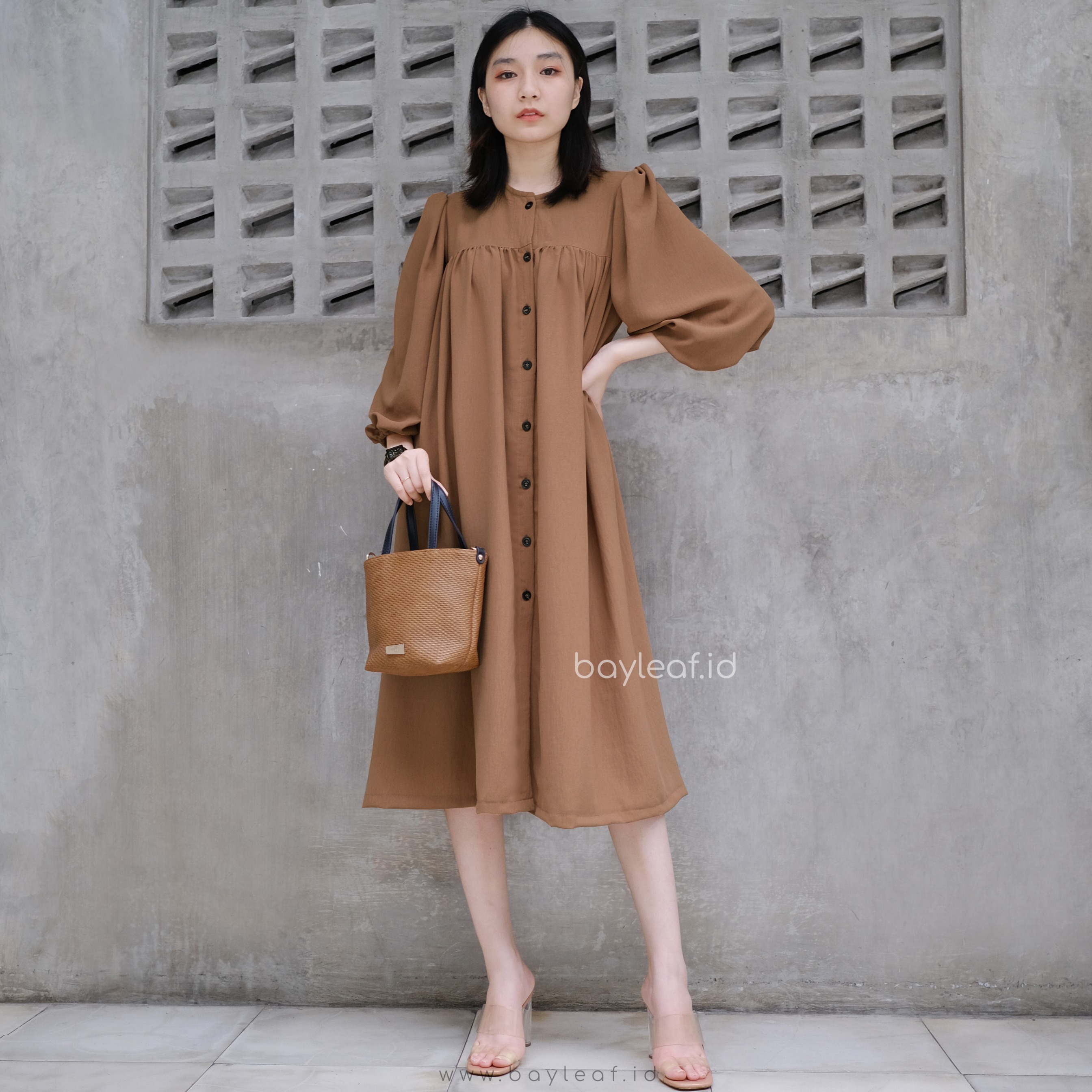 Nada Tunik Polos Basic Lengan 3/4