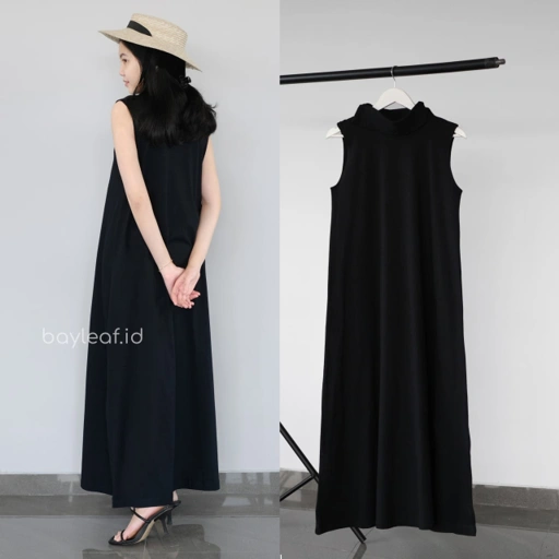 Image of Gina Inner Maxi Dress Katun Tanpa Lengan