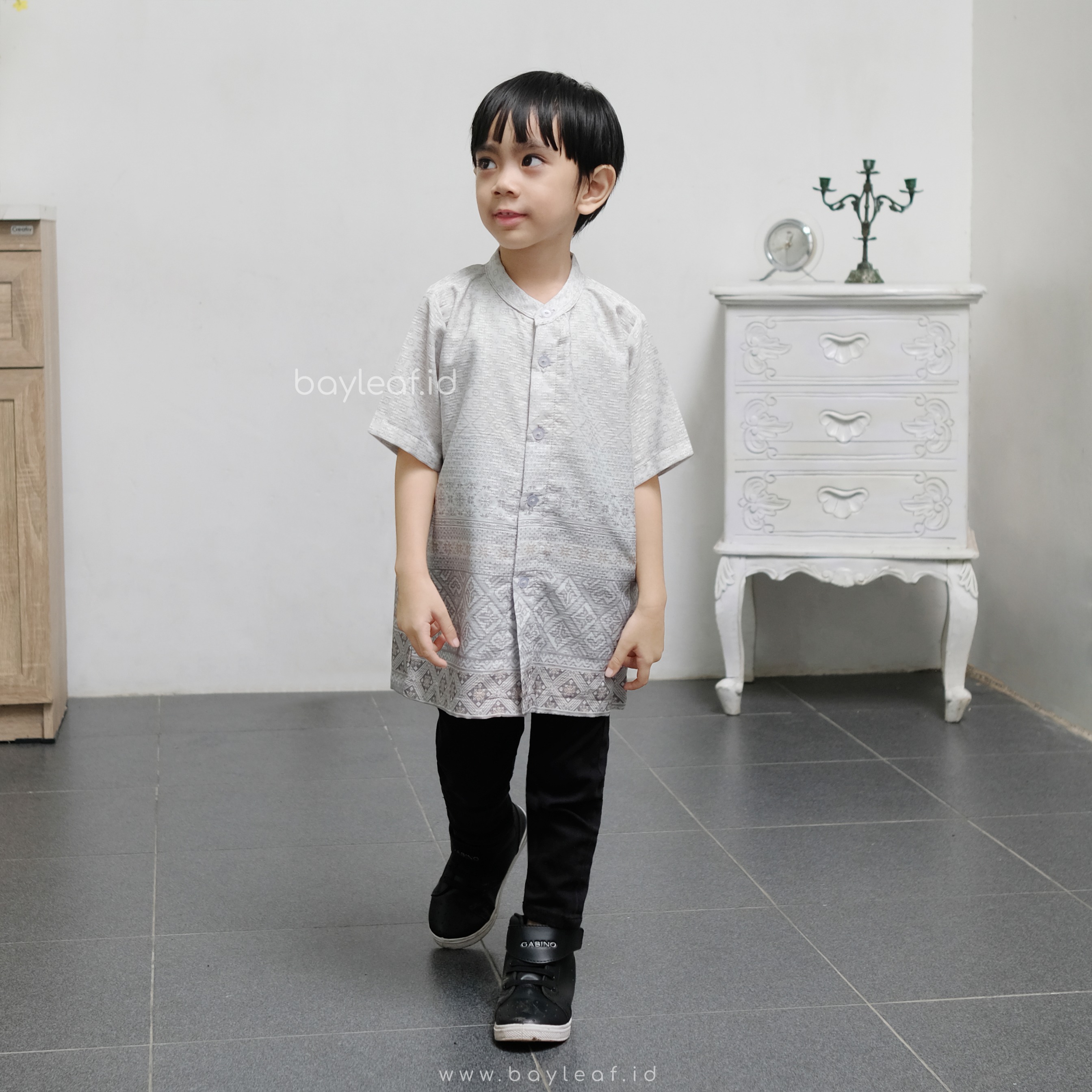 Seraya Arsen Kids Atasan Kemeja Anak Lengan Pendek