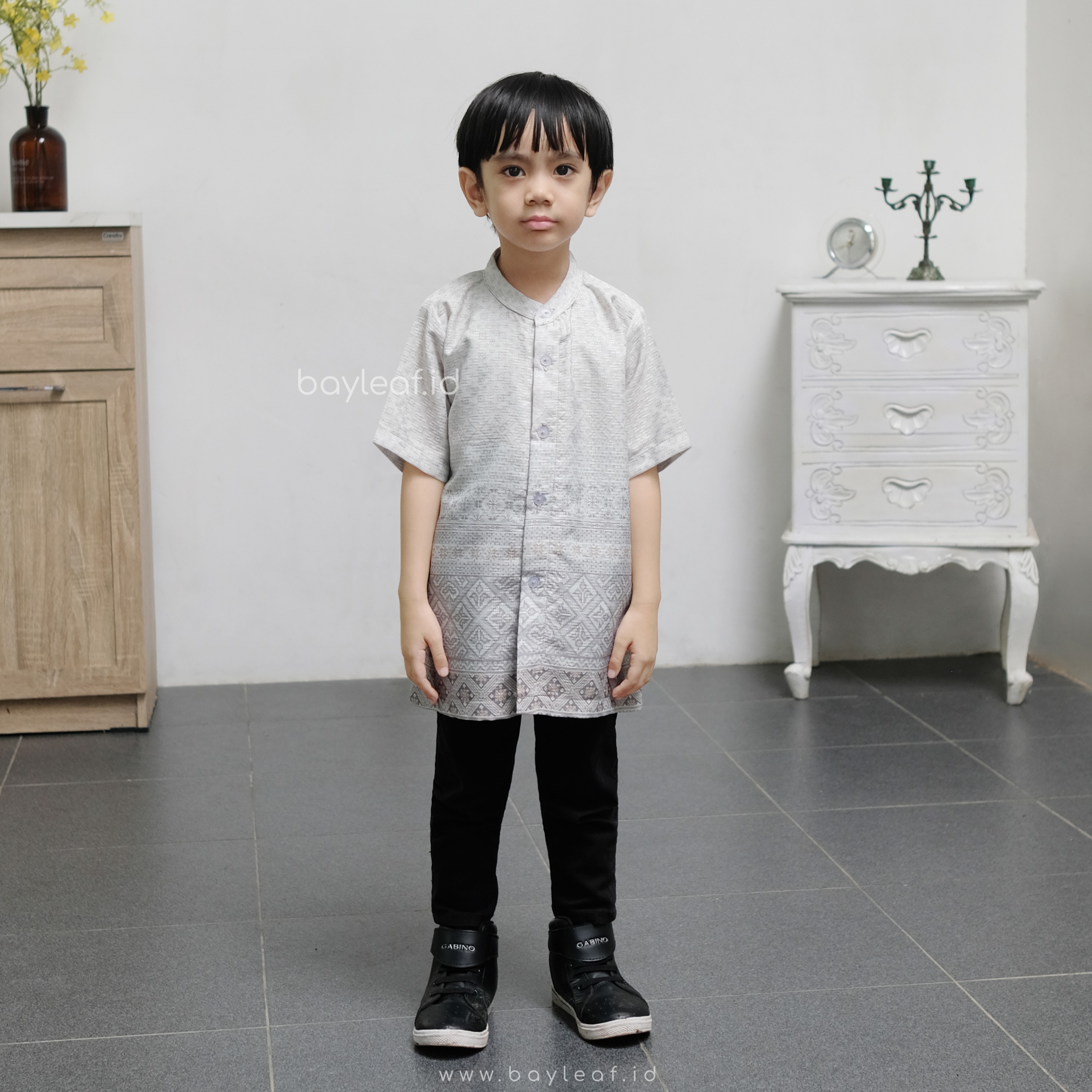 Seraya Arsen Kids Atasan Kemeja Anak Lengan Pendek