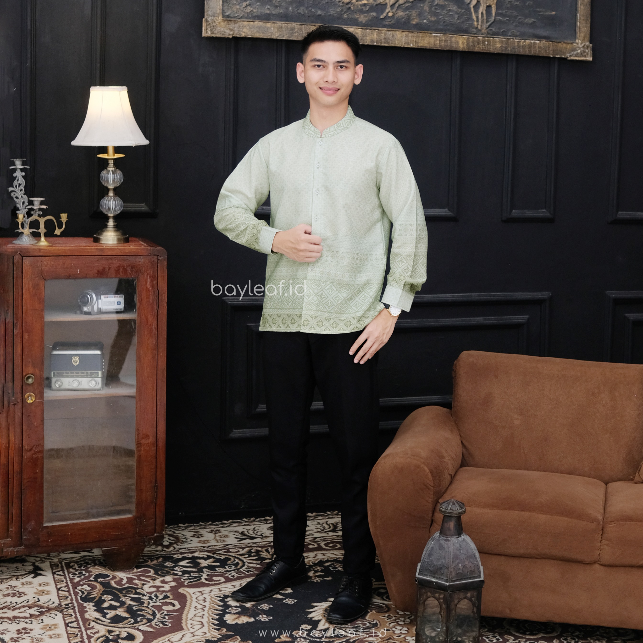 Seraya Arsen Atasan Kemeja Pria Lengan Panjang