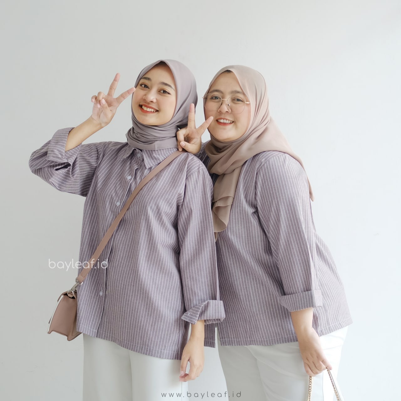 Shanon Striped Shirt Kemeja Casual Motif Garis